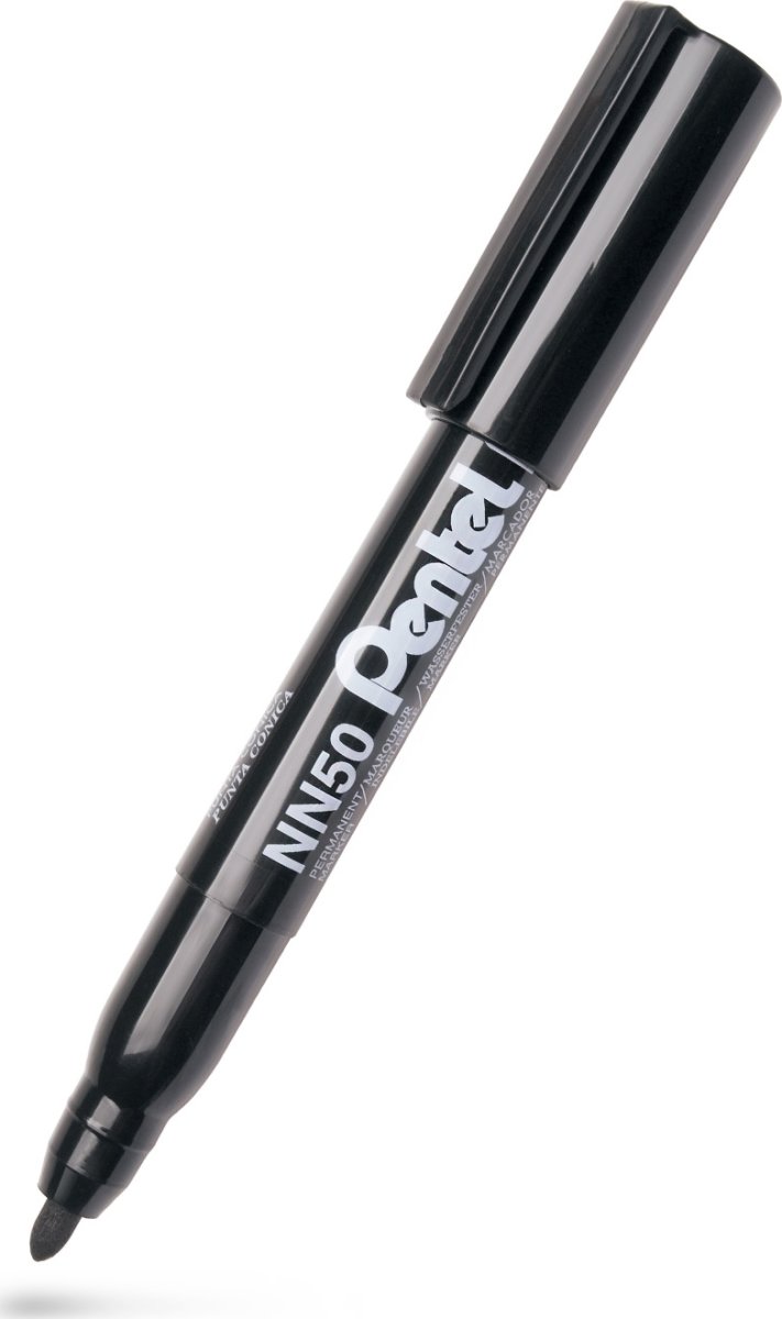 Pentel NN50 Permanent marker | Rund | Sort