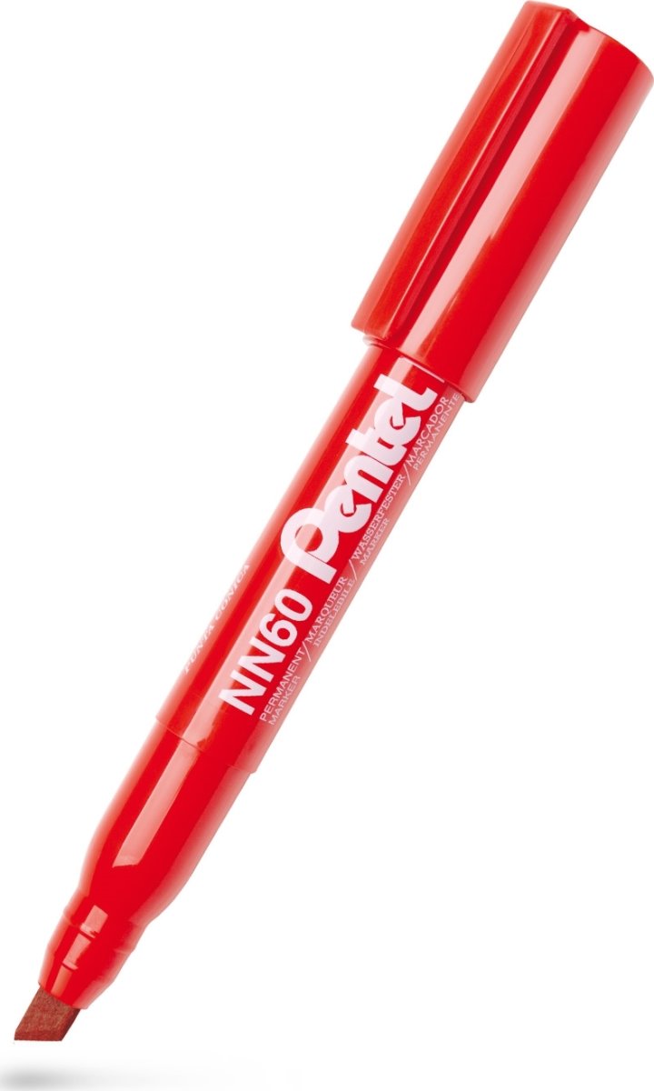 Pentel NN60 Permanent marker | Skrå | Rød