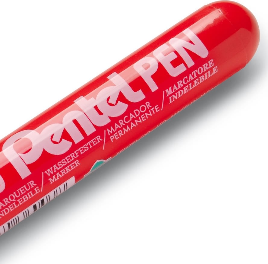 Pentel NN60 Permanent marker | Skrå | Rød