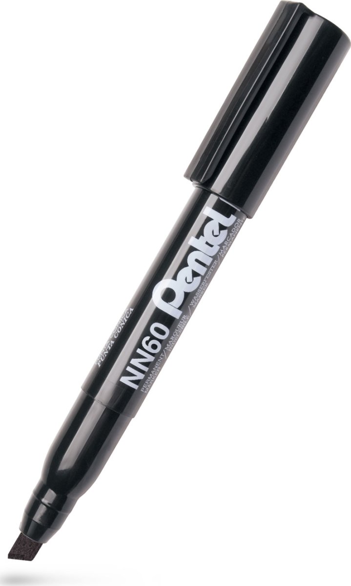 Pentel NN60 Permanent marker | Skrå | Sort