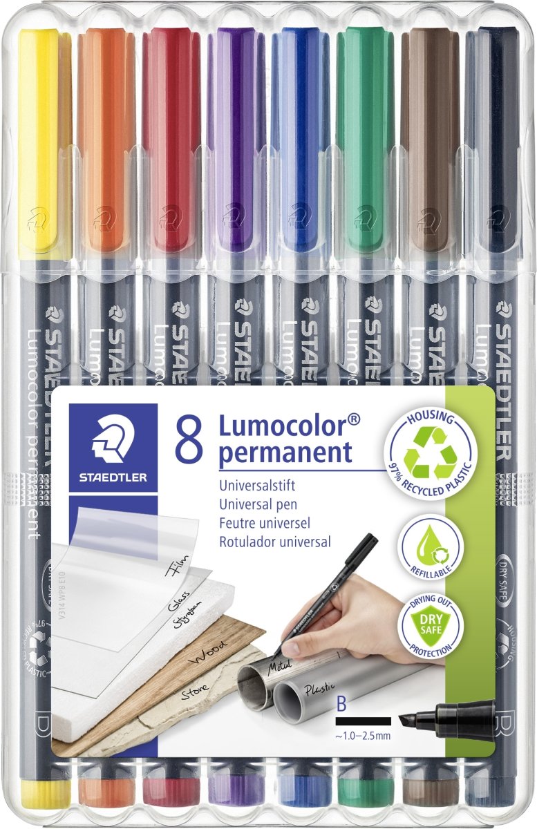 Staedtler 314 Permanent Marker | 8 farver