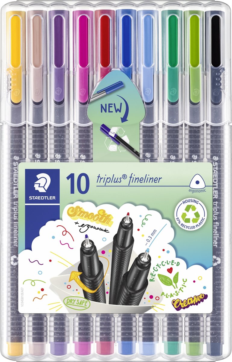 Staedtler Triplus Fineliner | 10 farver