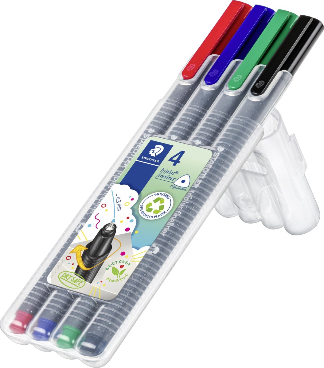 Staedtler Triplus Fineliner | 4 farver
