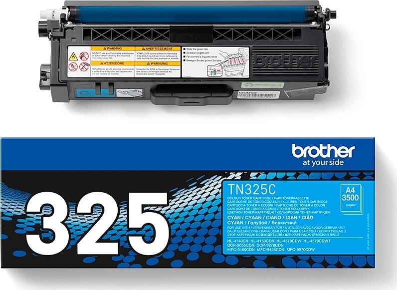 Brother TN325C lasertoner, blå, 3500s