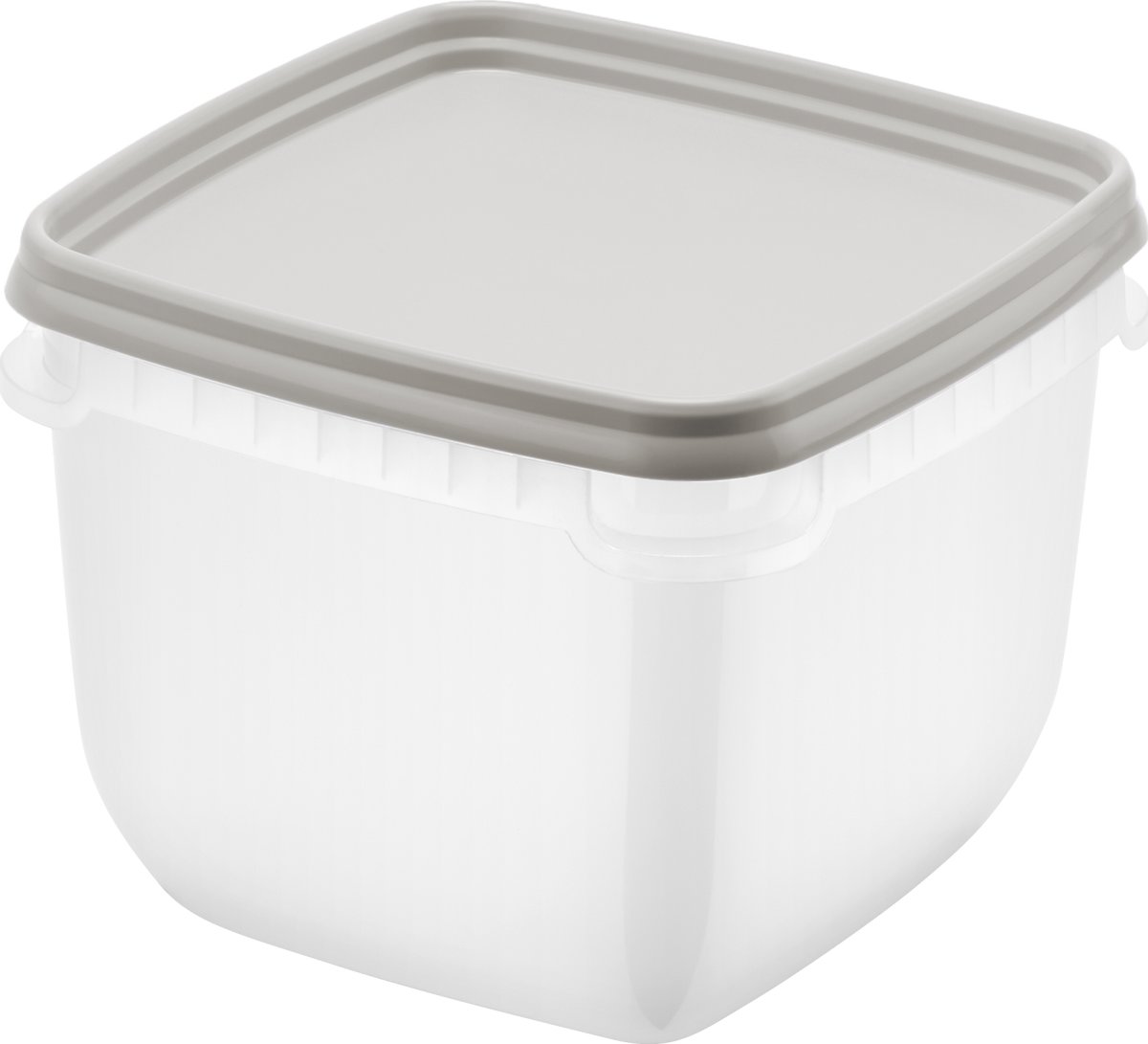 Fryse opbevaringsboks, gråbrun, 0,75L, 4 stk.