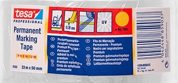tesa gulvmarkeringstape, 50mm x 33m, transparent