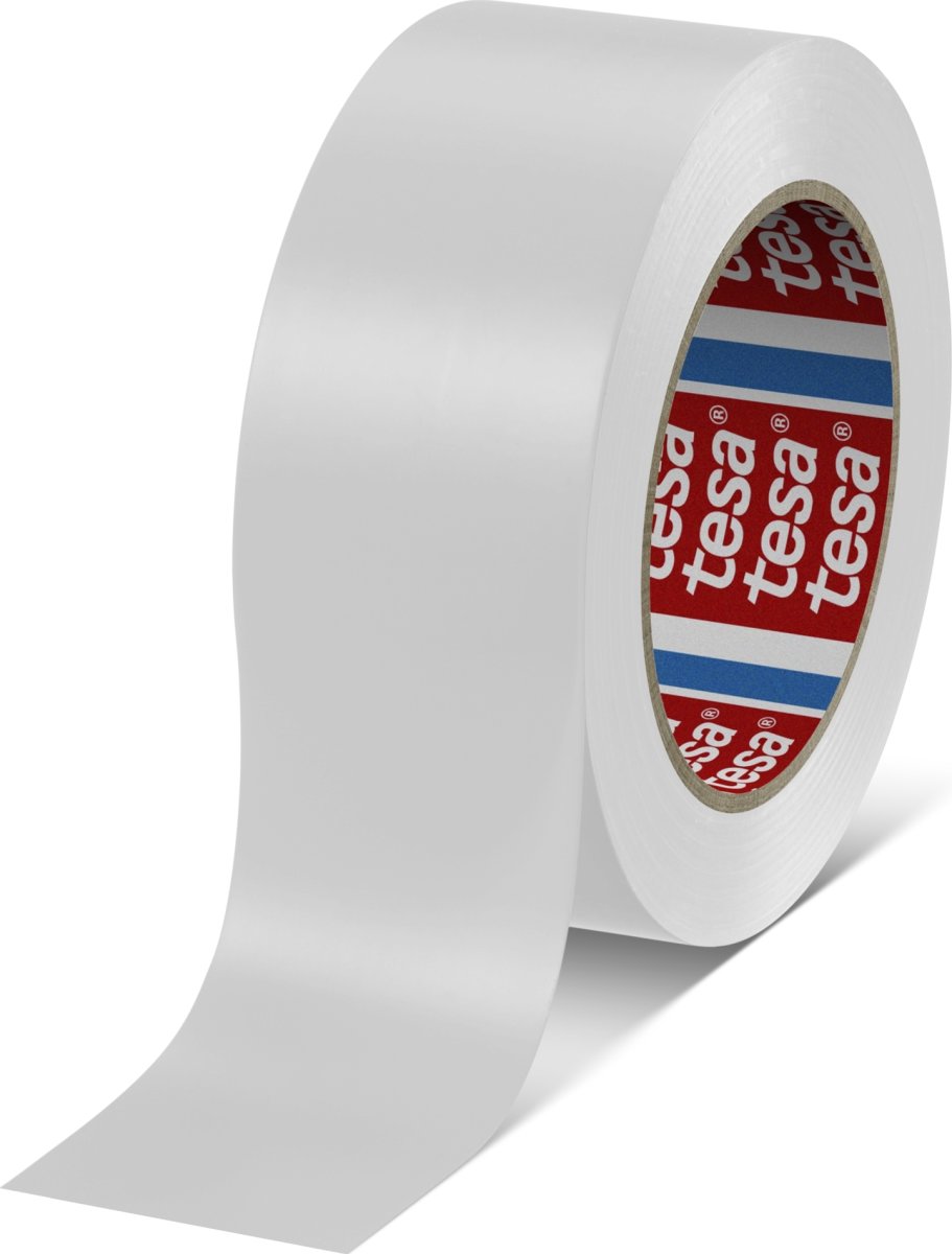 tesa gulvmarkeringstape, 50mm x 33m, hvid