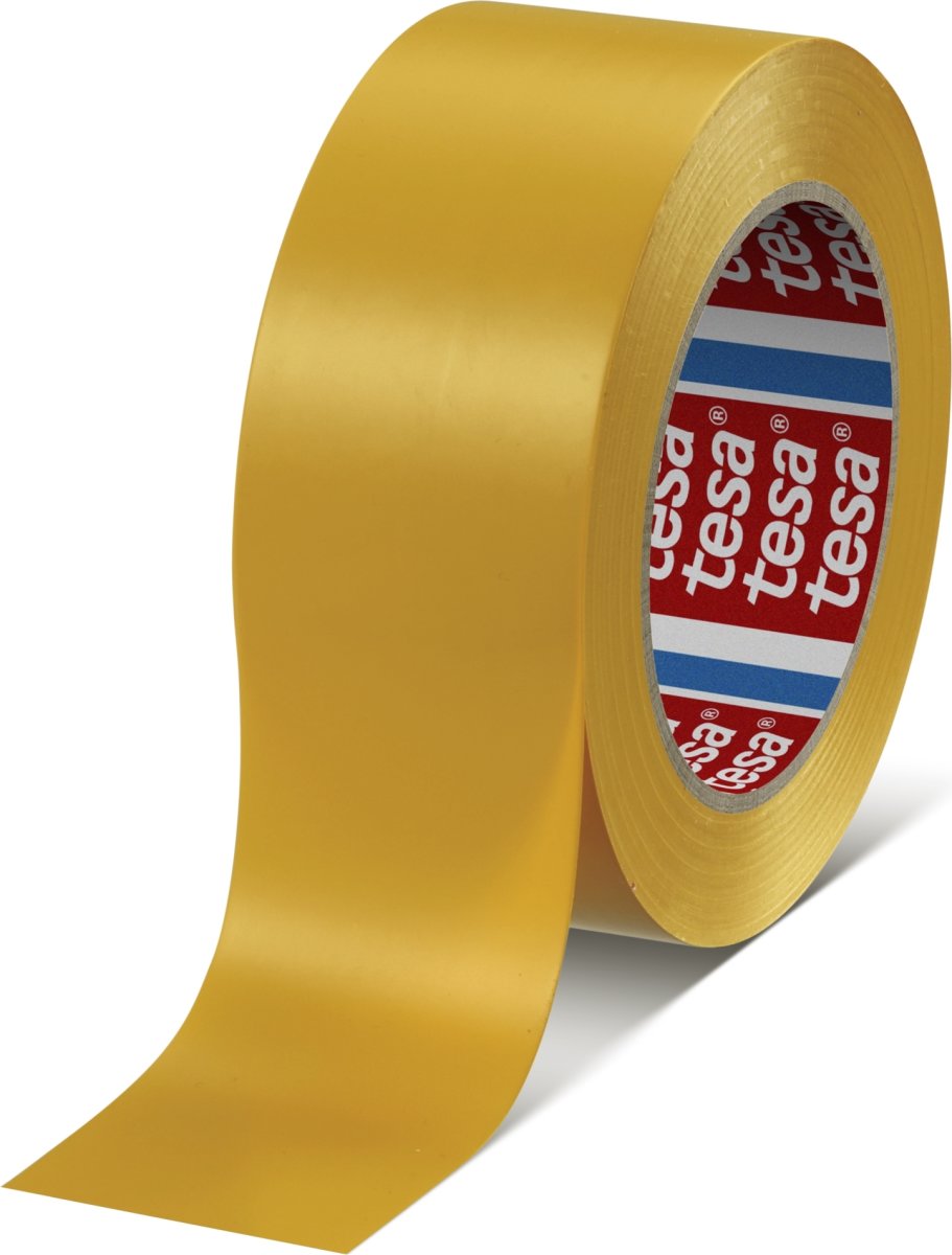 tesa gulvmarkeringstape, 50mm x 33m, gul
