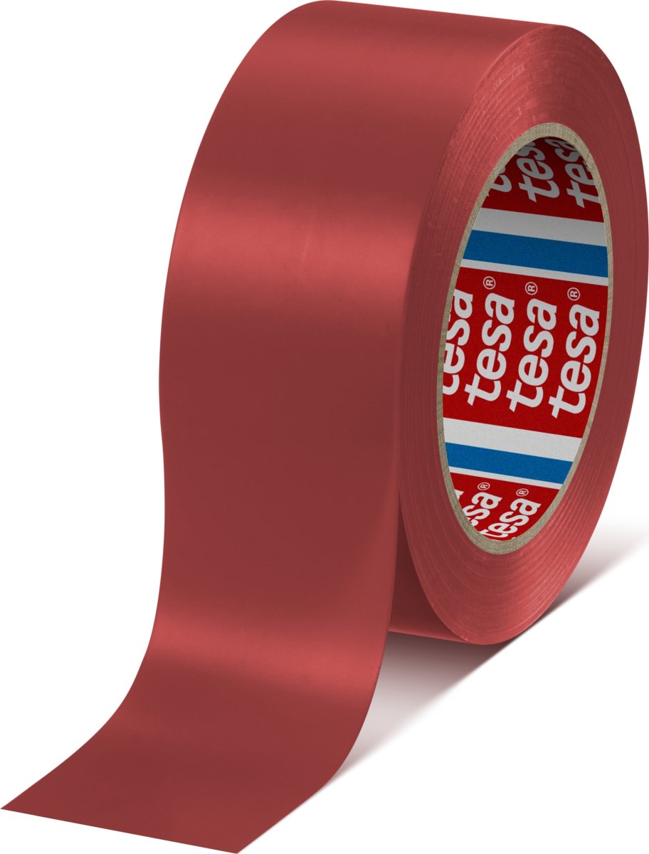 tesa gulvmarkeringstape, 50mm x 33m, rød