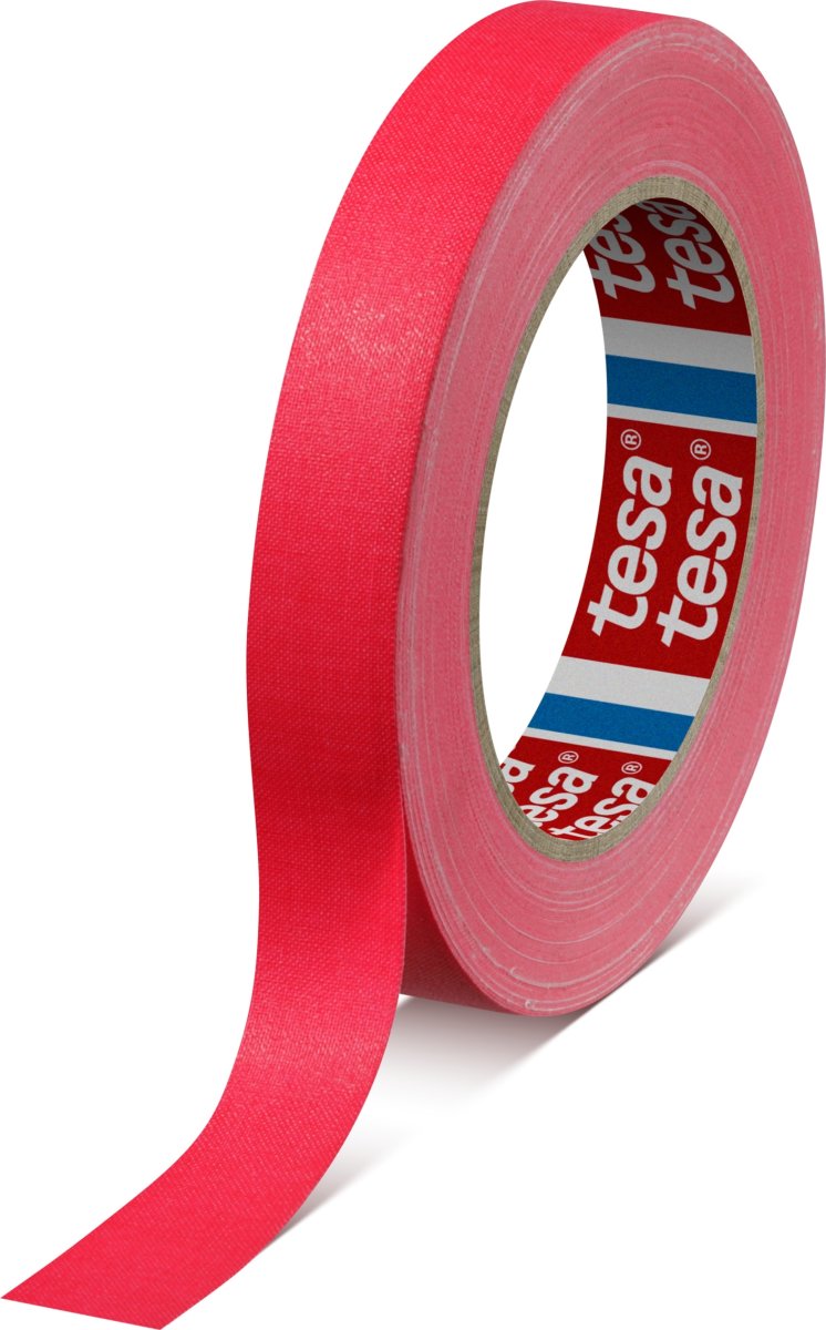 tesa selvlysende eventtape, 25mm x 19m, pink