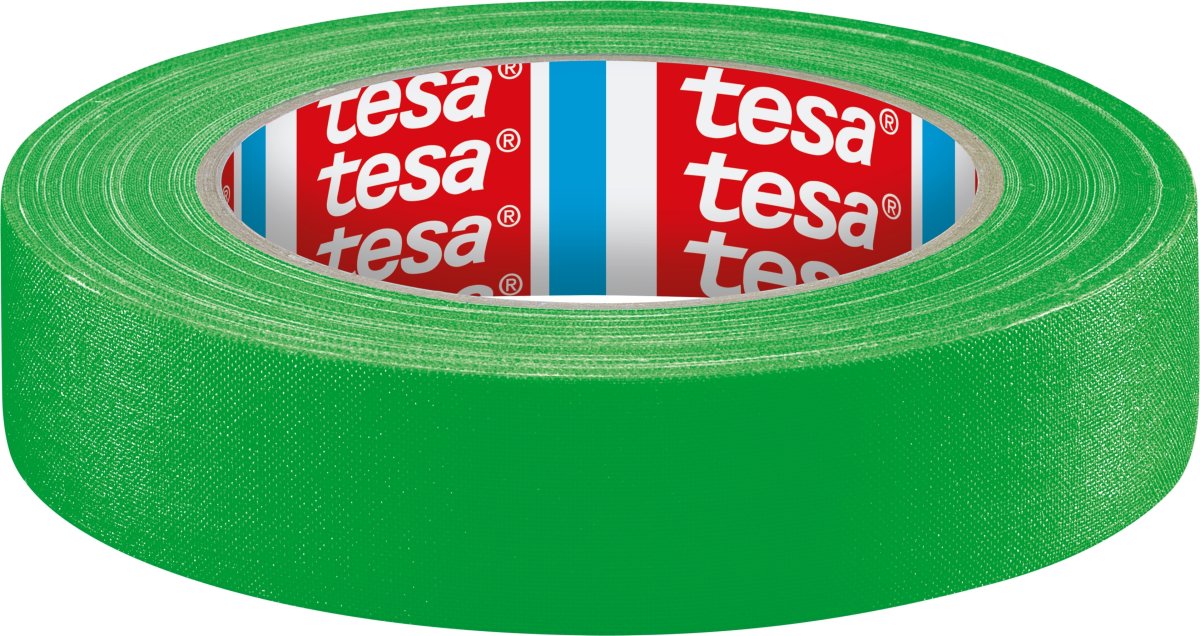 tesa selvlysende eventtape, 25mm x 19m, grøn