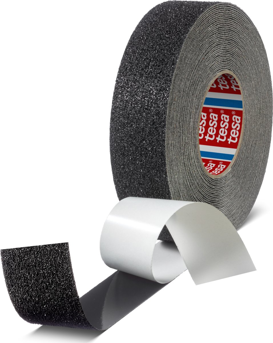 tesa skridsikker tape, 50mm x 18m, sort