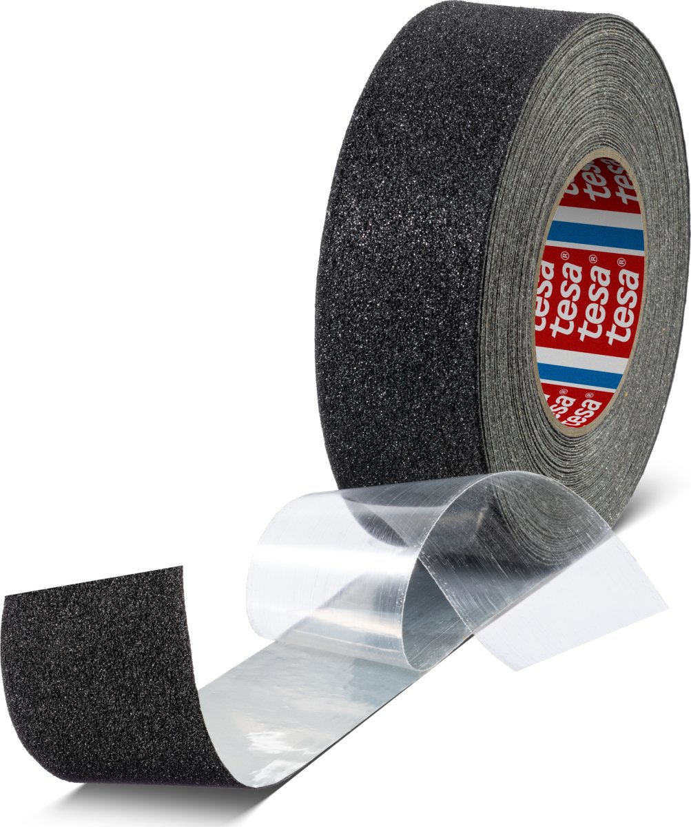 tesa føjelig skridsikker tape, 50mm x 18m, sort