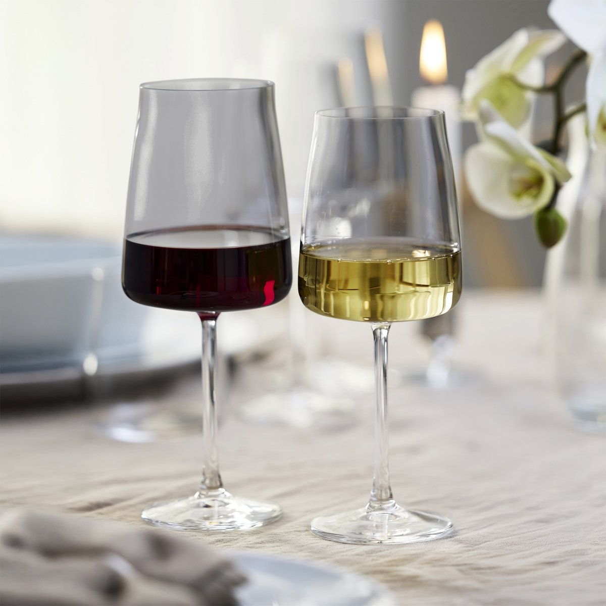 Lyngby Glas Krystal Zero Glaspakke, smoke, 16 dele