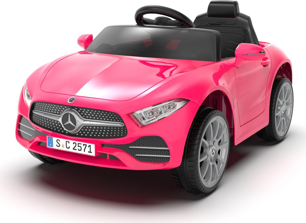 Elbil Mercedes CLS 350 børnebil, 12V, lyserød