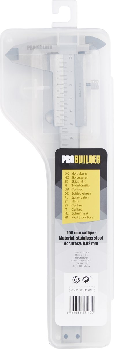Probuilder skydelærer, 150 mm