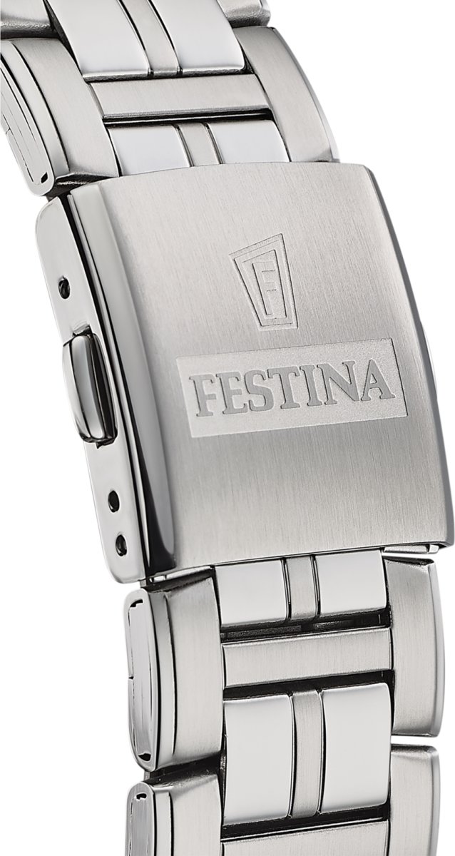 FESTINA WATCHES Multifunktion Herreur, blå/stål