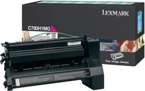 Lexmark C780H1MG lasertoner, rød, 10000s