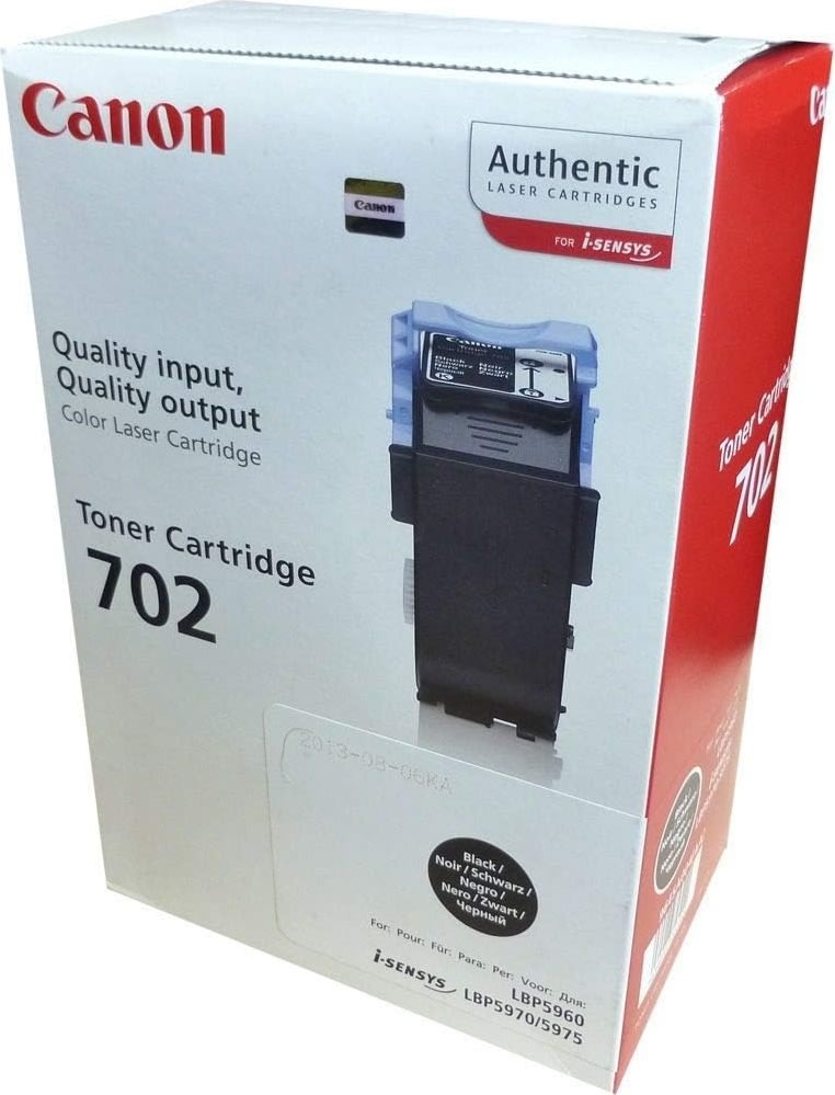 Canon 702BK lasertoner, sort, 10000s