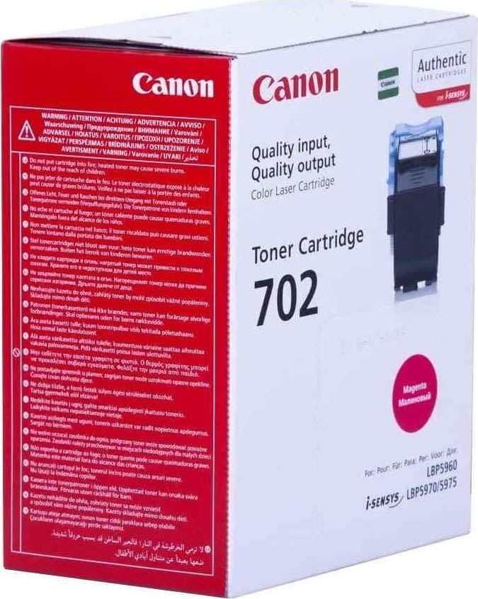 Canon nr.702M/9643A004AA lasertoner, rød, 6000s