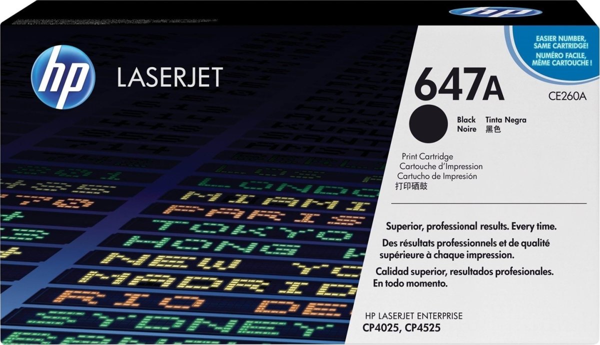 HP no 647A CE260A lasertoner, sort, 8500s