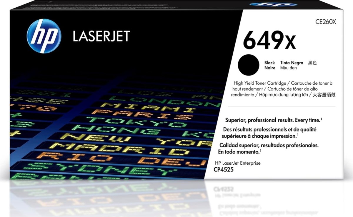 HP no 649X CE260X lasertoner, sort, 17000s