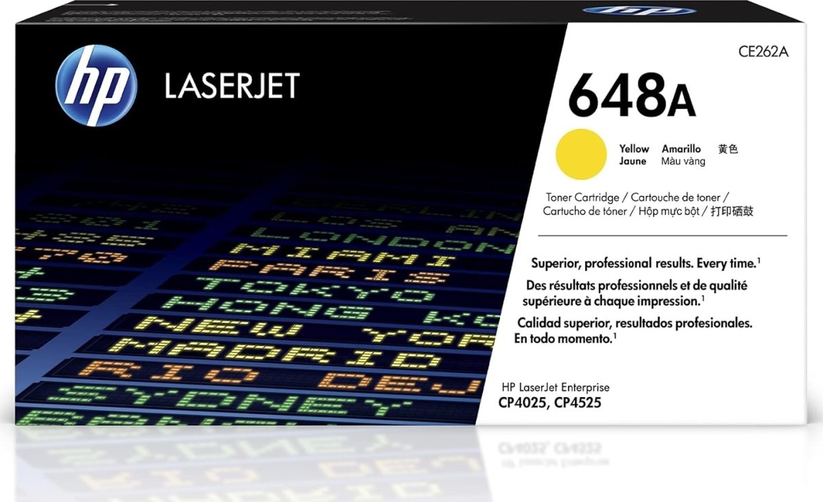 HP no 648A CE262A lasertoner, gul, 11000s