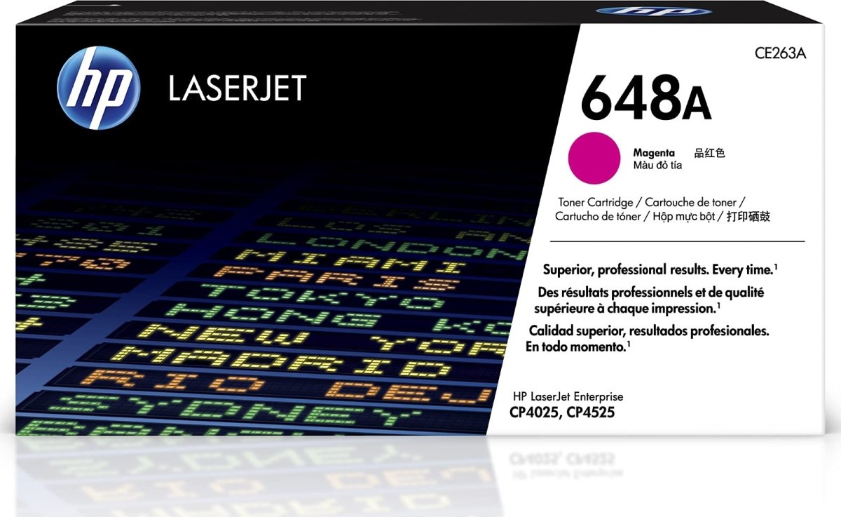 HP no 648A CE263A lasertoner, rød, 11000s