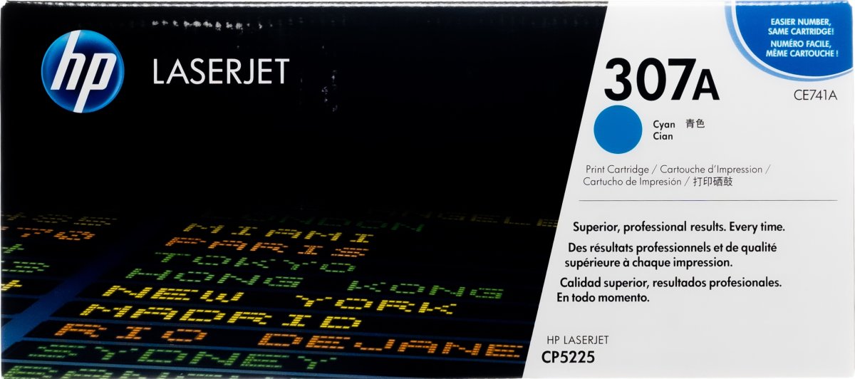 HP no 307A CE741A lasertoner, blå, 7300s
