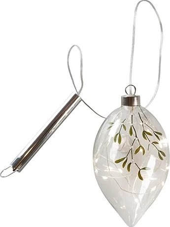 Ornament m/15 LED, m/timer, 1m ledning, H16xØ9cm