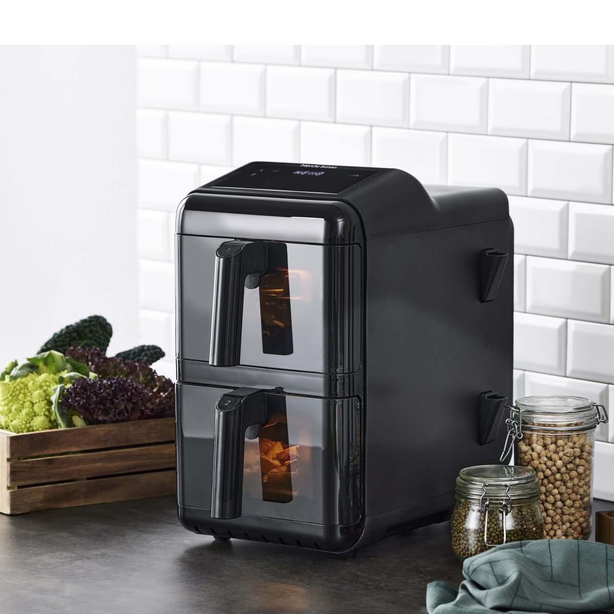 Nordic Sense Airfryer, 2 skuffer, 11,6 liter 2900W