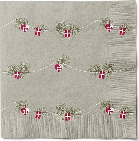 Jule Servietter, H33 x B33cm, 20/pkk, natur