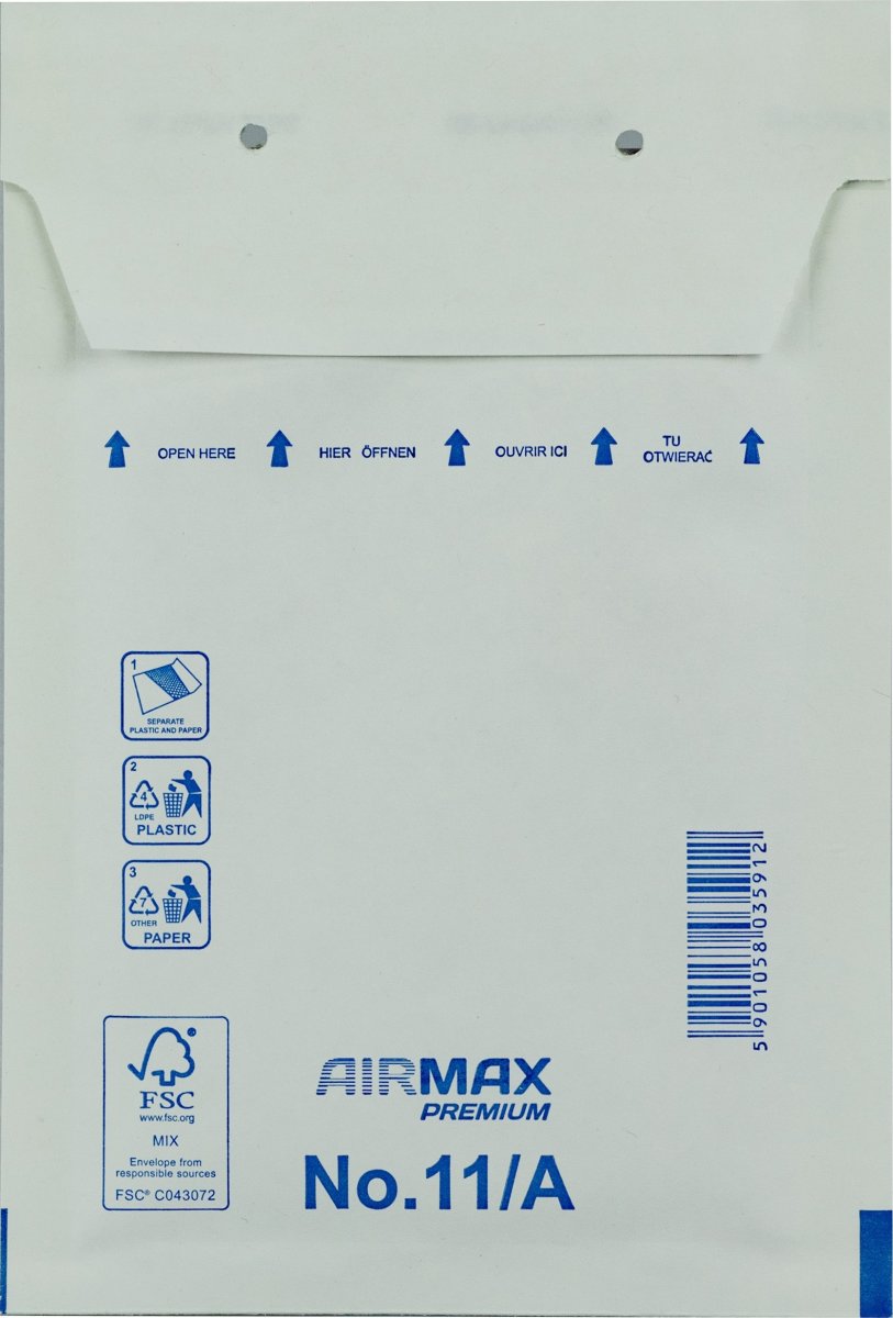 AirMax Boblekuvert | 11/A-W1 | 120x175 mm | Hvid