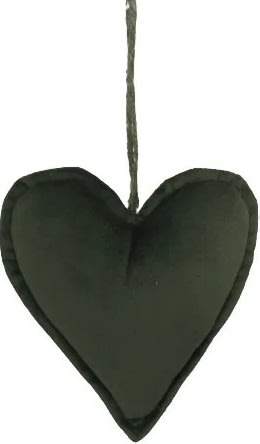 Hjerte til ophæng, H18 x B15cm, grøn