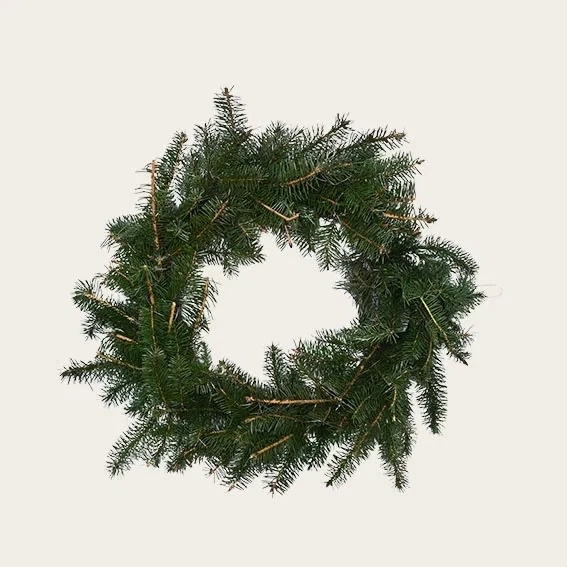 Adventskrans tynd, D 11cm, Dia. 50cm, grøn