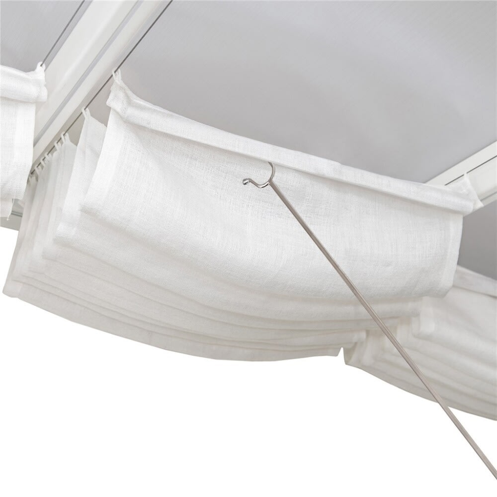 Palram Canopia Feria gardiner, 9 m2, hvid