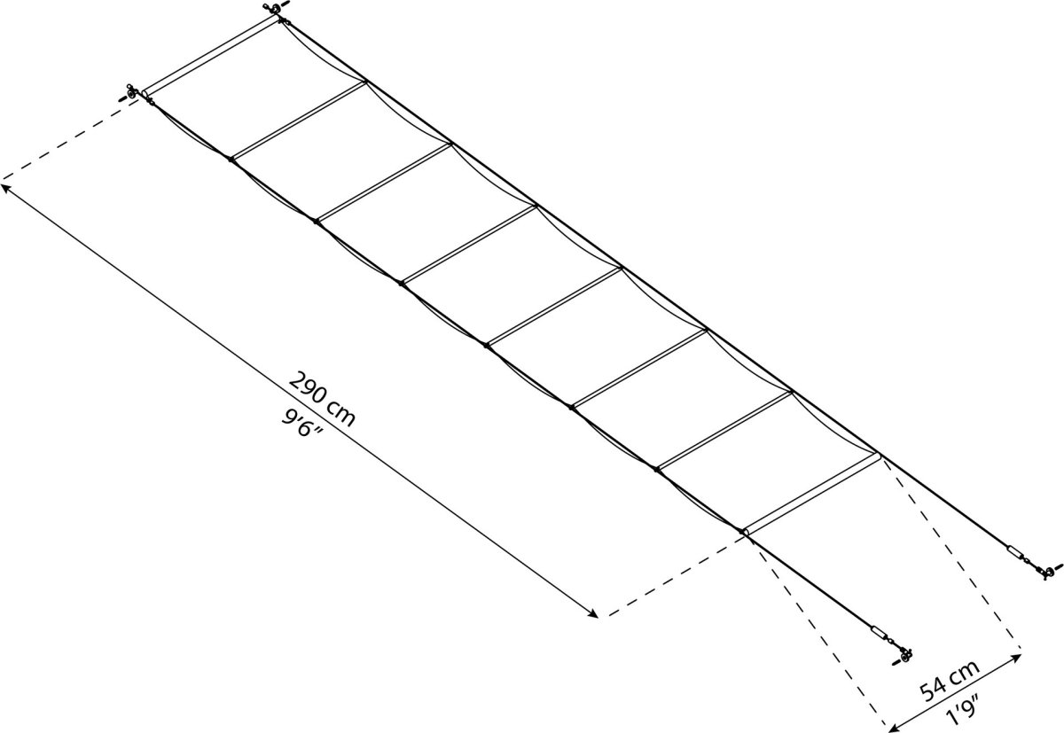 Palram Canopia Feria gardiner, 9 m2, hvid