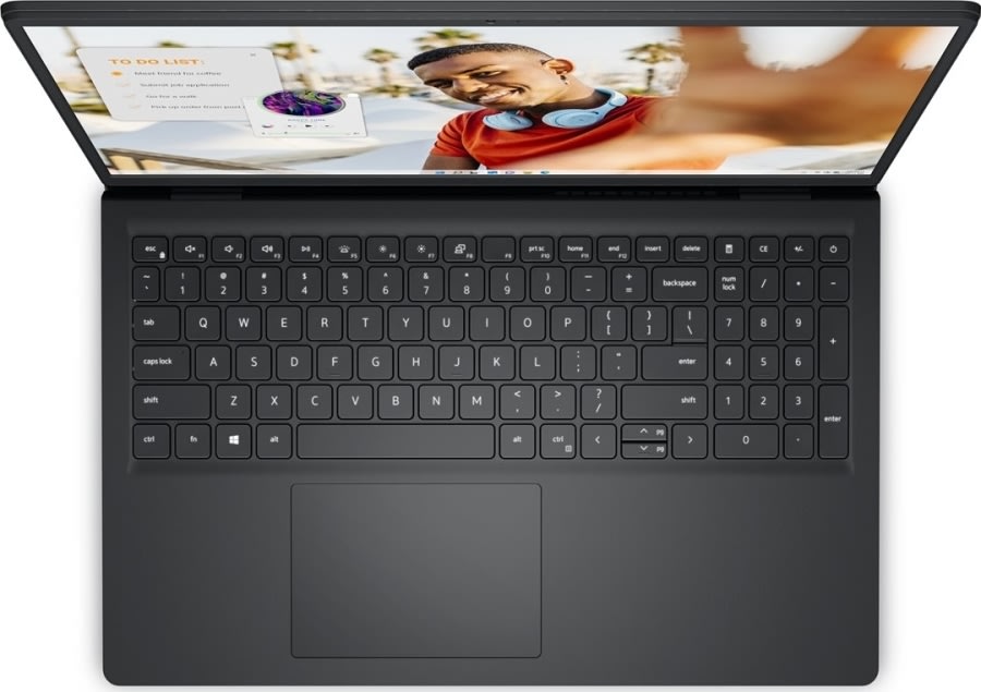 Dell Inspiron 15 15,6" bærbar laptop, sort
