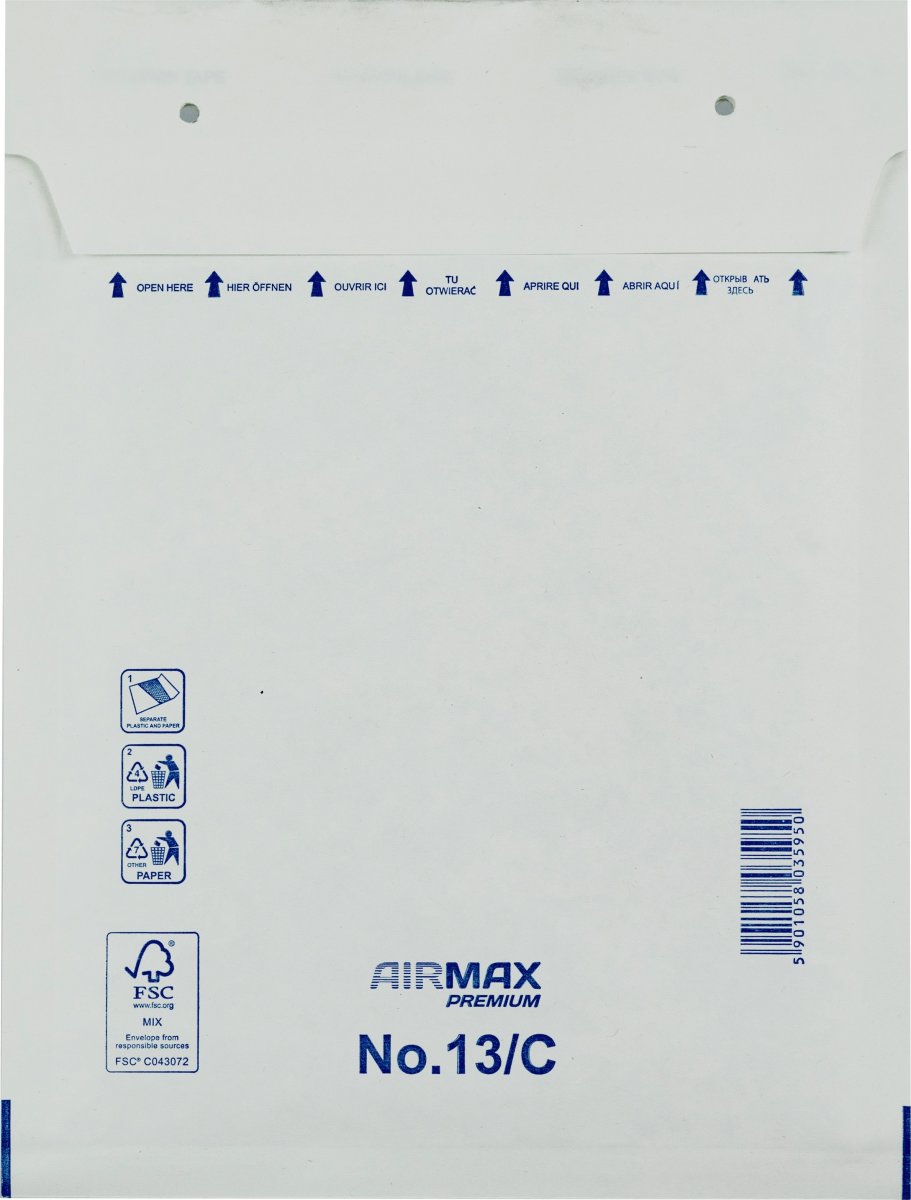 AirMax Boblekuvert | 13/C-W3 | 170x225 mm | Hvid