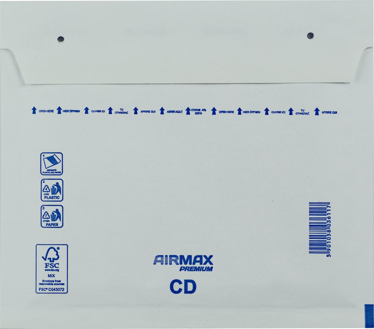 AirMax Boblekuvert | CD | 200x175 mm | Hvid