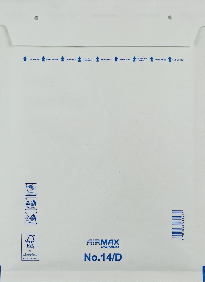 AirMax Boblekuvert | 14/D-W4 | 200x275 mm | Hvid