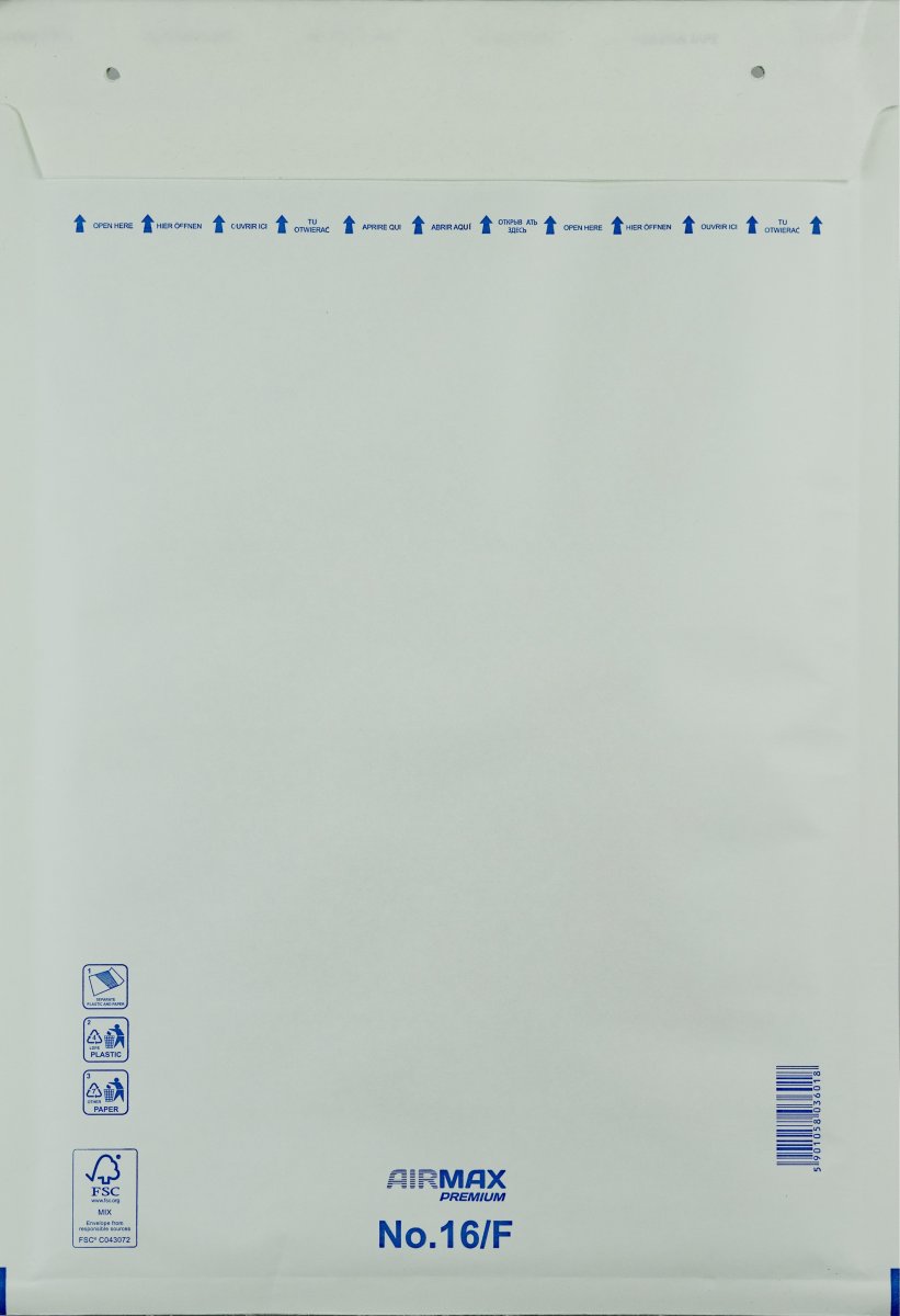 AirMax Boblekuvert | 16/F-W6 | 240x350 mm | Hvid