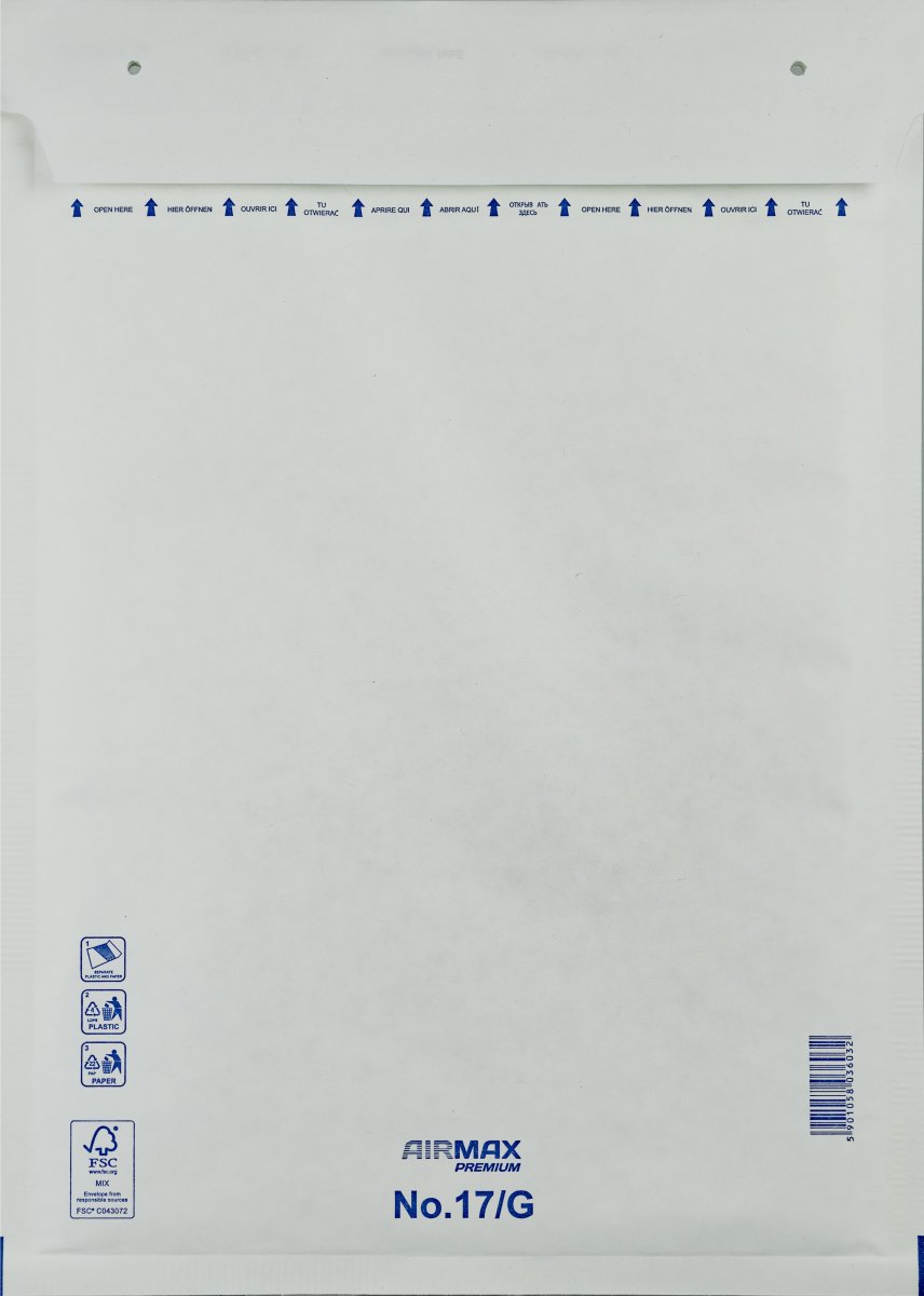 AirMax Boblekuvert | 17/G-W7 | 250x350 mm | Hvid