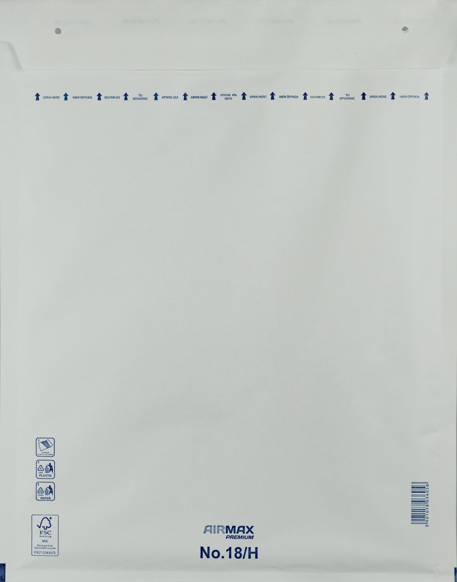 AirMax Boblekuvert | 18/H-W8 | 290x370 mm | Hvid