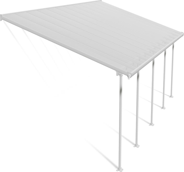 Palram Canopia Feria terr. overdæk, 4x7,8m, hvid