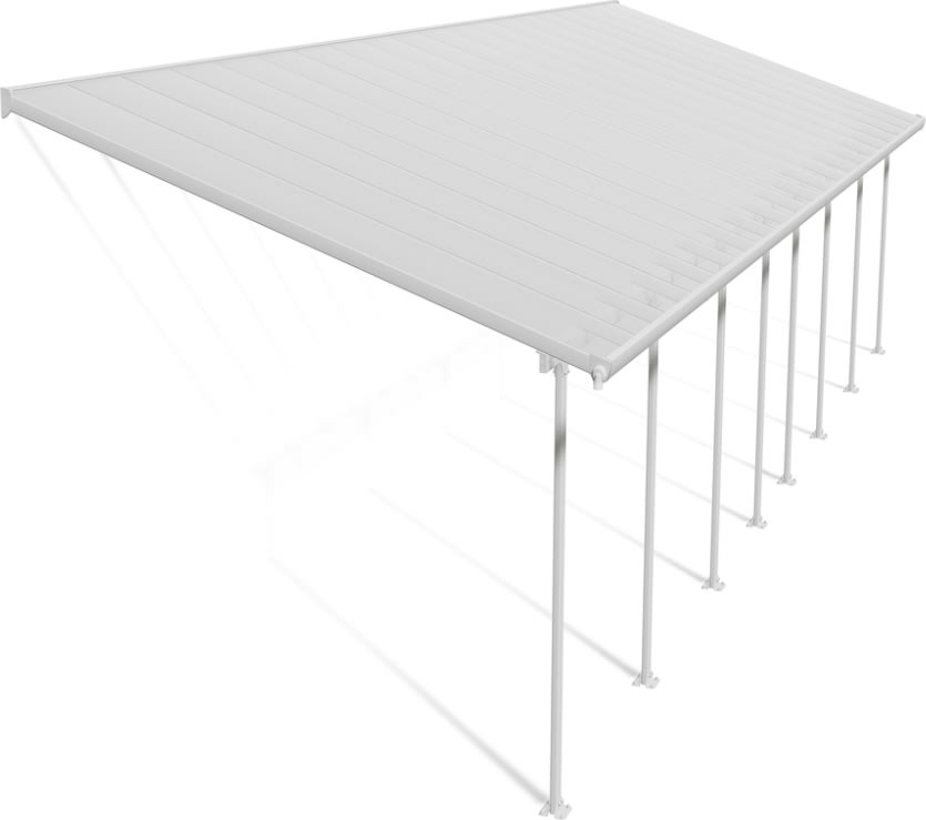 Palram Canopia Feria terr. overdæk, 4x12,1m, hvid