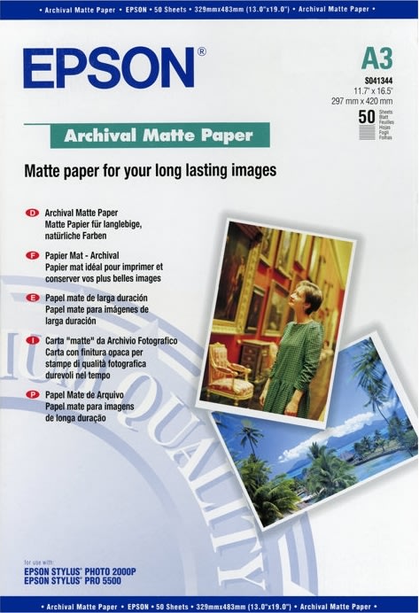 Epson C13S041344 mat, A3/192g/50ark