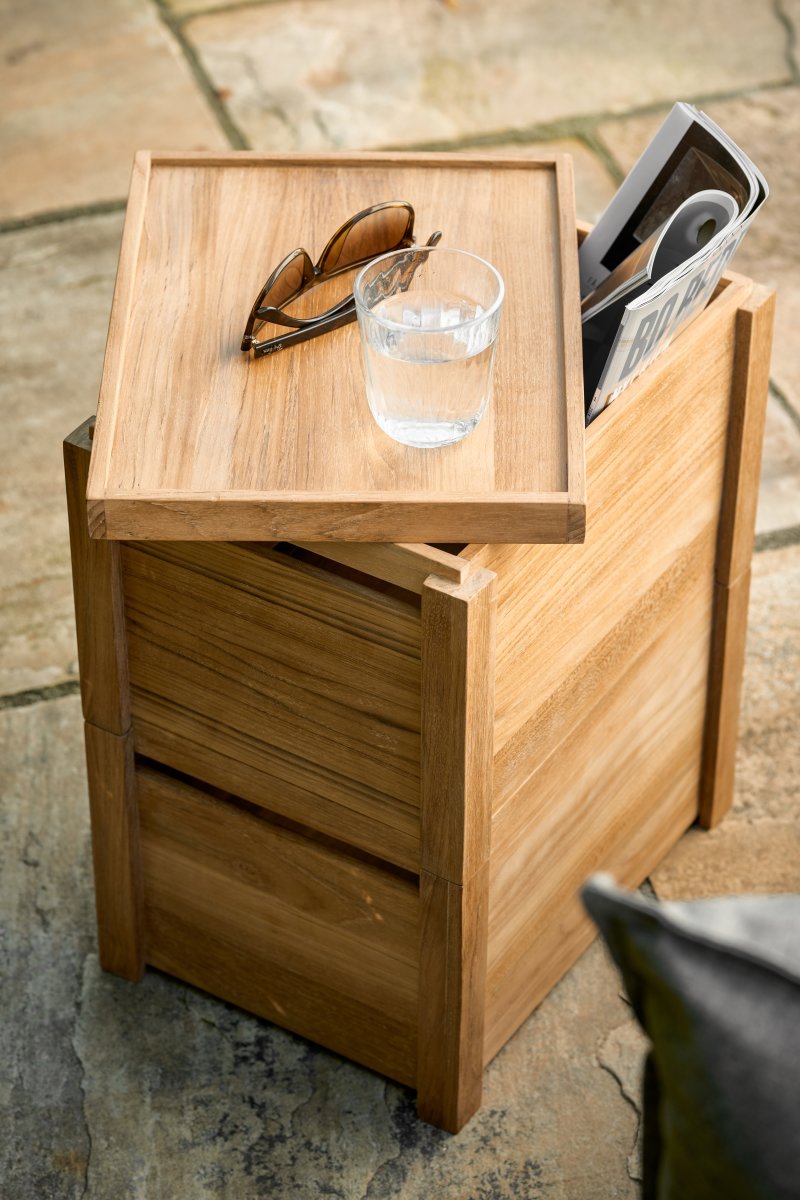 Noble Denmark Opbevaringsbokse m. låg, teak