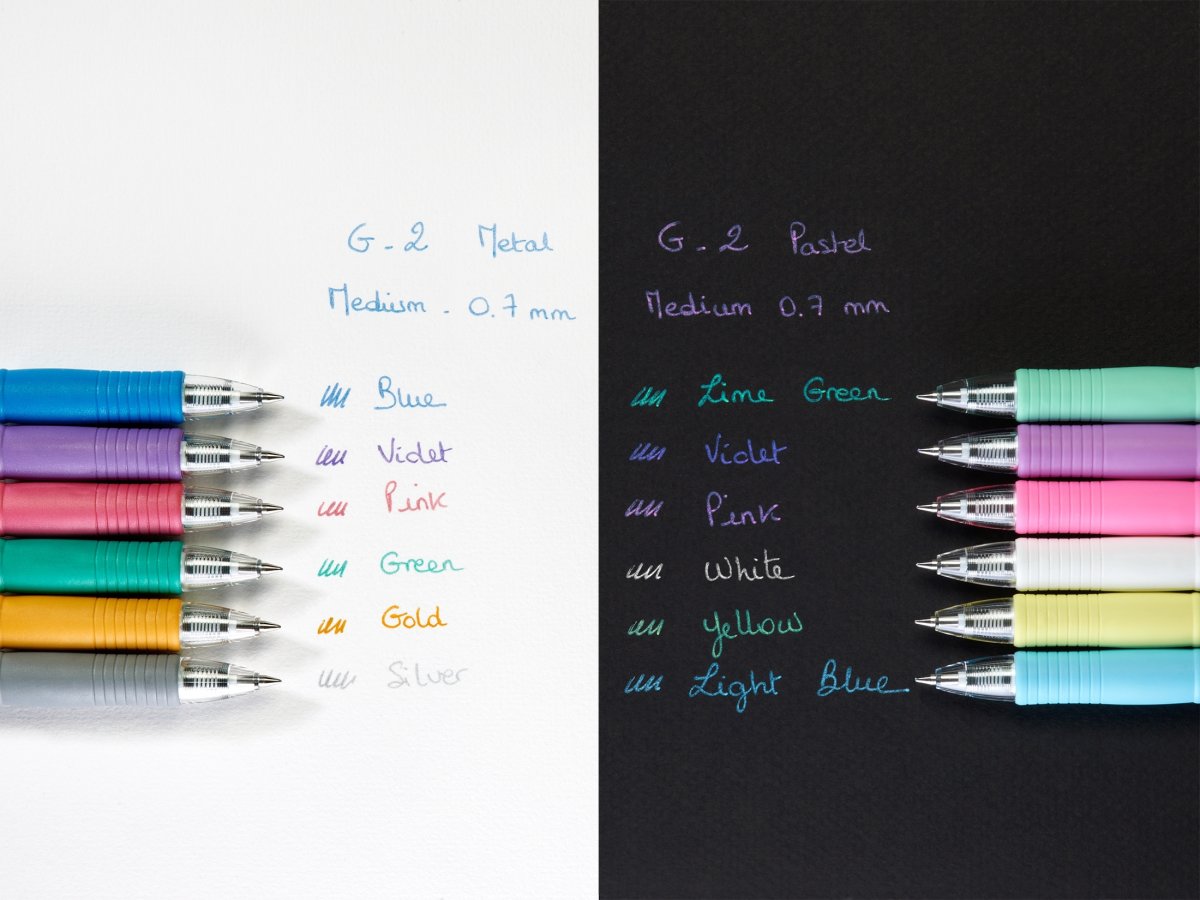 Pilot G-2 Rollerpen | M | 4 lyse neonfarver