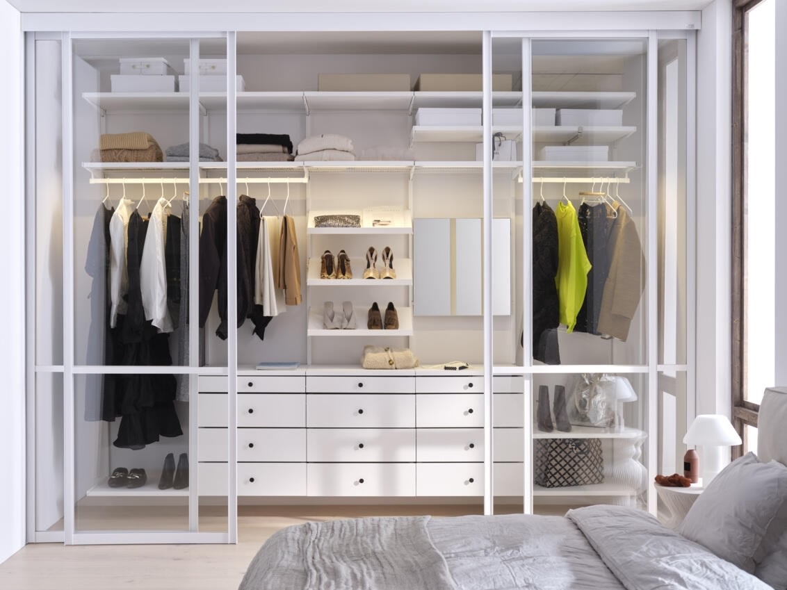Elfa Decor dyb skuffe, B60/D40, hvid